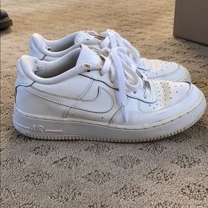White Nike Air Force 1s